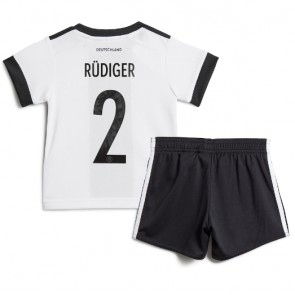 Njemačka Antonio Rudiger #2 Domaci Dres za Dječji SP 2022 Kratak Rukavima (+ kratke hlače)